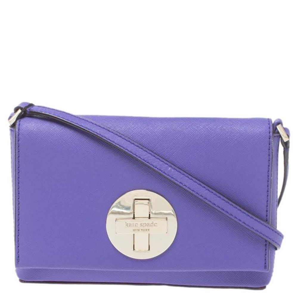 Kate Spade Leather Astor Court Flap Crossbody Bag